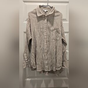Women's The Boyfriend Striped Button-Up Shirt